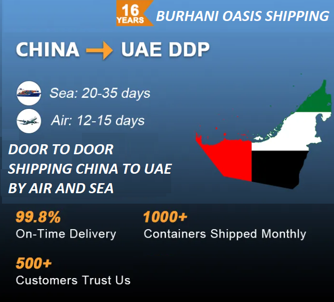 cargo from china to dubai